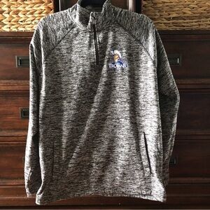 BAW gray heather pull over 1/4 zip fleece in size XL